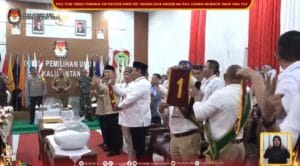 KPU Kalteng Gelar Rapat Pleno Terbuka Penetapan Nomor Urut Paslon Pilgub 2024