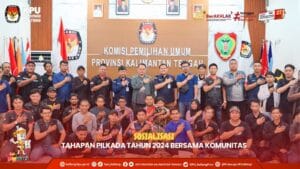 Gandeng Sejumlah Komunitas di Palangkaraya, KPU Kalteng Sosialisasikan Tahapan Pilkada 2024
