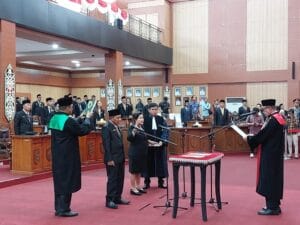 Unsur Pimpinan Definitif DPRD Kota Palangkaraya periode 2024-2029 Resmi Dilantik