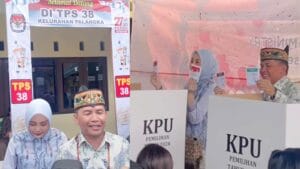 Agustiar Sabran Kalah di Tempatnya Mencoblos di TPS 38 Jekan Raya 