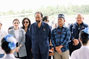 Hadiri Kampanye Akbar Willy-Habib, Rombongan Ketum Partai NasDem Surya Paloh Tiba di Pangkalan Bun