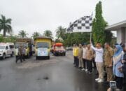 Gubernur Agustiar Sabran Lepas Bantuan 75 Ton Beras untuk Korban Banjir di Wilayah Barito