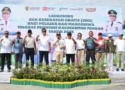 Gubernur Kalteng Luncurkan Cek Kesehatan Gratis dan Gelar Lomba Tradisional Sambut HUT RI ke-80