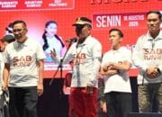 Gubernur Agustiar Lepas Sabrun Night Run 5K, Doorprize Motor hingga Mesin Cuci Jadi Daya Tarik