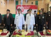 Bupati dan Wabup Katingan Ikuti Upacara Detik-Detik Proklamasi Secara Daring