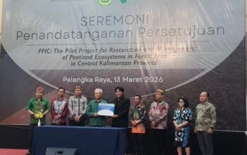 UPR dan Sumitomo Forestry Teken PADIATAPA FPIC Restorasi Gambut Kapuas