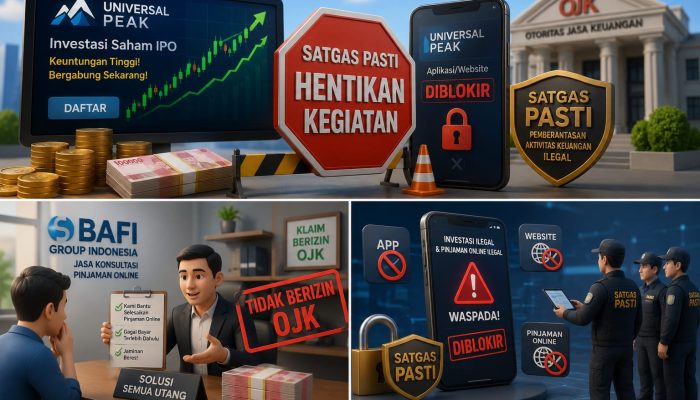 Lindungi Masyarakat dari Penipuan, Satgas PASTI Hentikan Universal Peak