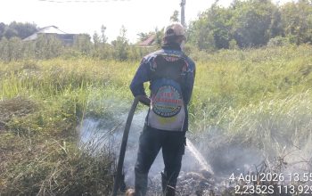 Dalkarhutla Dishut Kalteng Padamkan Karhutla Langkai dan Bukit Tunggal 