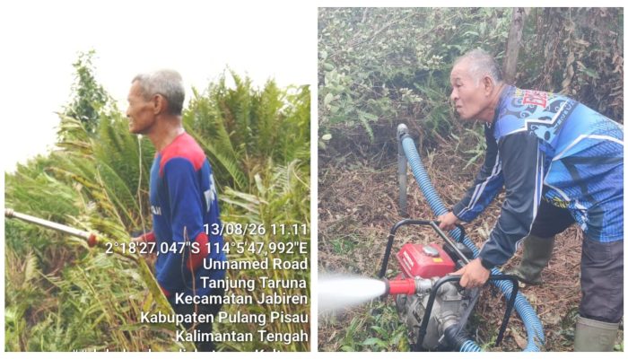 Dedikasi Personel Senior, Kai Ujang dan H. Sopian Tetap Tangguh Hadapi Karhutla