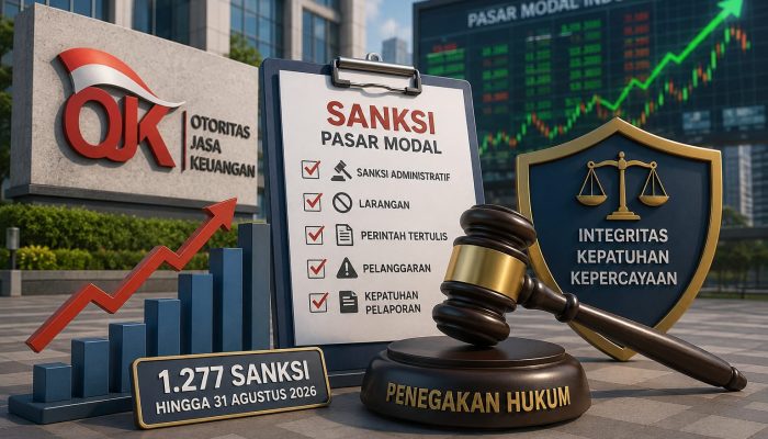 OJK Tetapkan 1.277 Sanksi Pelanggaran Pasar Modal