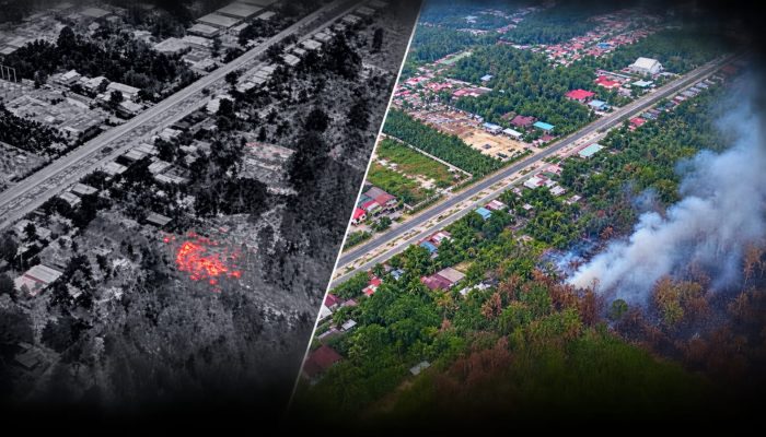 Drone Thermal UPR–BNF Perkuat Deteksi Titik Panas Pascakebakaran Gambut