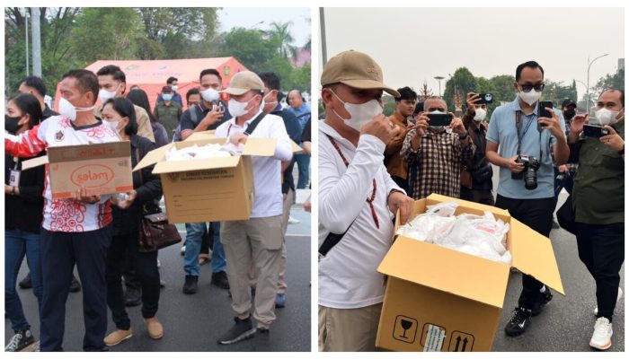 Pemprov Kalteng Bersama Ratusan Insan Pers, Tingkatkan Bantuan Kesehatan Hadapi Dampak Karhutla