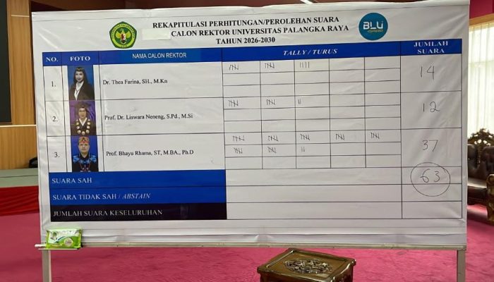 Prof. Bhayu Rhama Terpilih sebagai Rektor UPR 2026–2030