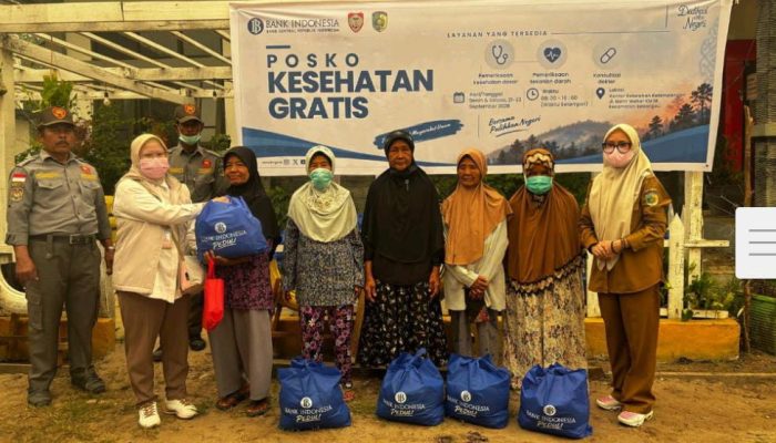 Posko Kesehatan Gratis Bank Indonesia Layani Warga Terdampak Karhutla